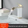 Двухтемпературный каскадный смеситель для раковины для столешниц в ванной комнате