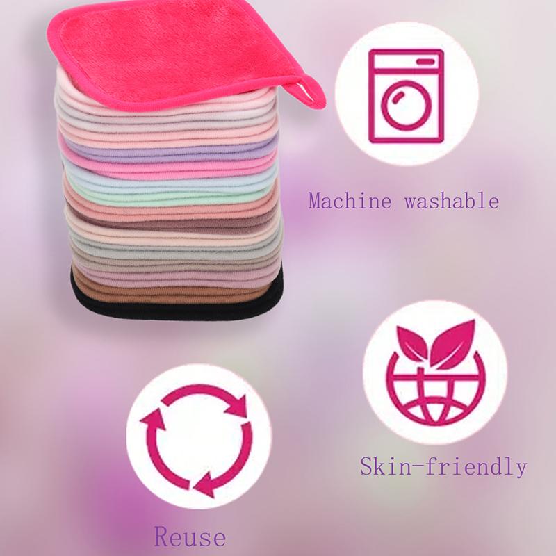 5/10/20 шт. Микрофибровые салфетки для лица, многоразовые салфетки для снятия макияжа, косметические полотенца, подушечки для глубокого очищения лица, инструменты для ухода за кожей
