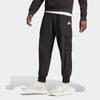 Adidas Брюки-карго Essentials длиной до щиколотки с логотипом на манжетах, мужские брюки, черные HA4348