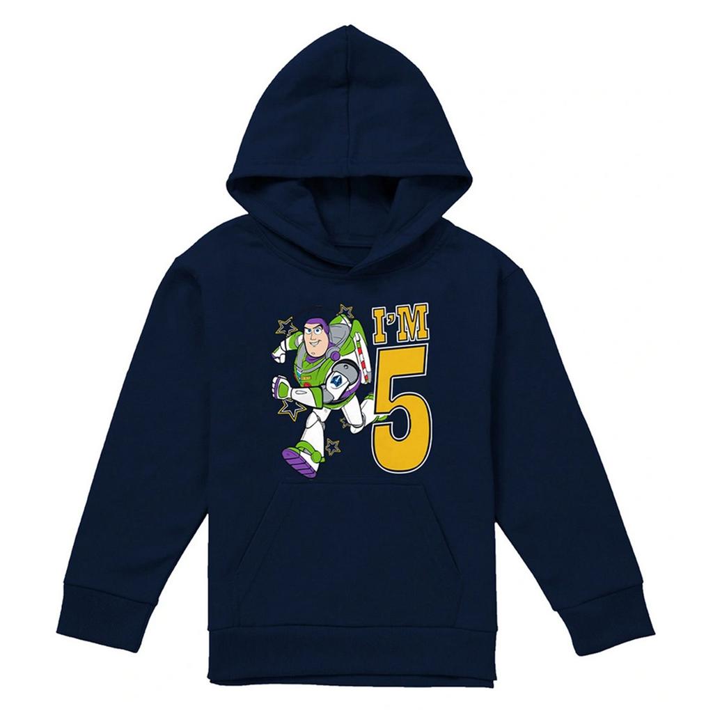 Toy Story Childrens/Kids I'm 5 Buzz Lightyear Birthday Hoodie