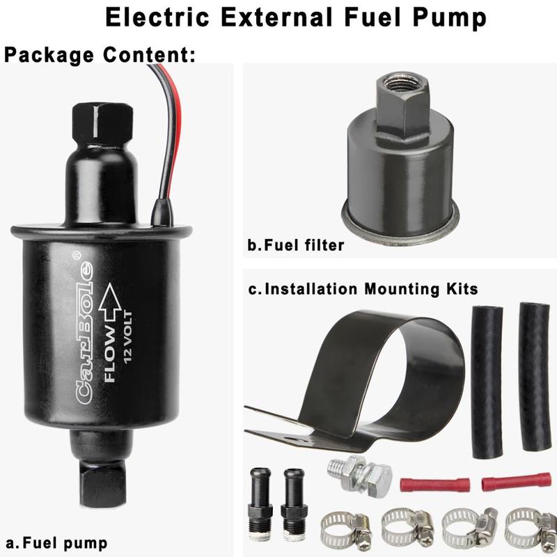 12V Electric Fuel Pump Low Pressure Universal 5-9 Psi Electric Petrol Pump Diesel Oil Pump