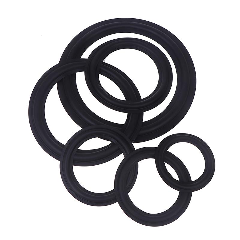 1Pc Black Speaker Rubber Repair 4/5/6.5/8/10Inch Suspension Surround Folding Ring Full Range Woofer Speaker Replacements