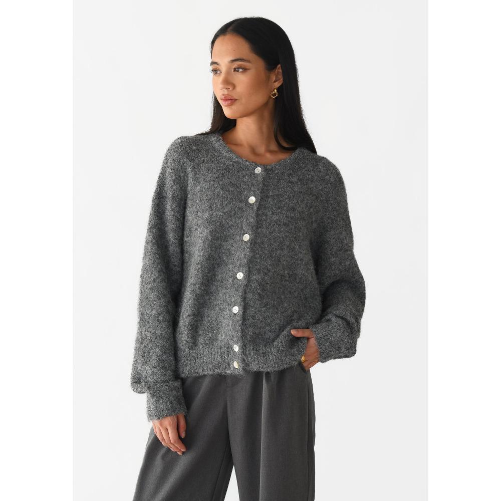 Hirsionsan элегантный свитер с длинным рукавом для женщин 2025 новый шерстяной однобортный женский повседневный кардиган мягкий гибкий трикотажный пиджак