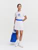SERGIO TACCHINI W Resort Плиссированная юбка с принтом Aop (белый)