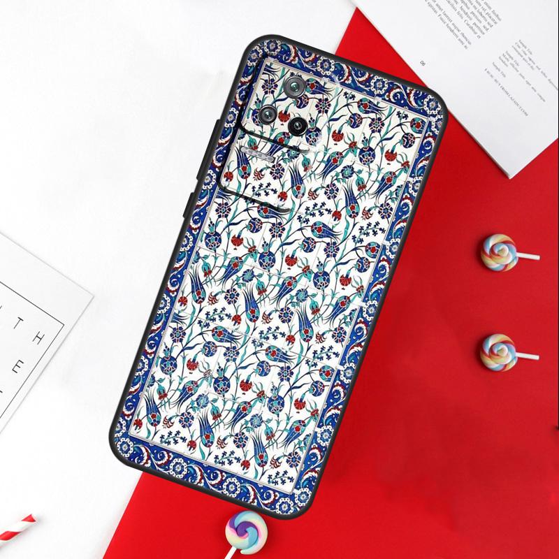 Древний Цветочный Чехол для Xiaomi 14T 11T 12T 13T Pro 13 14 15 Ultra POCO X7 Pro X3 X5 X6 F5 F6 M6 Pro