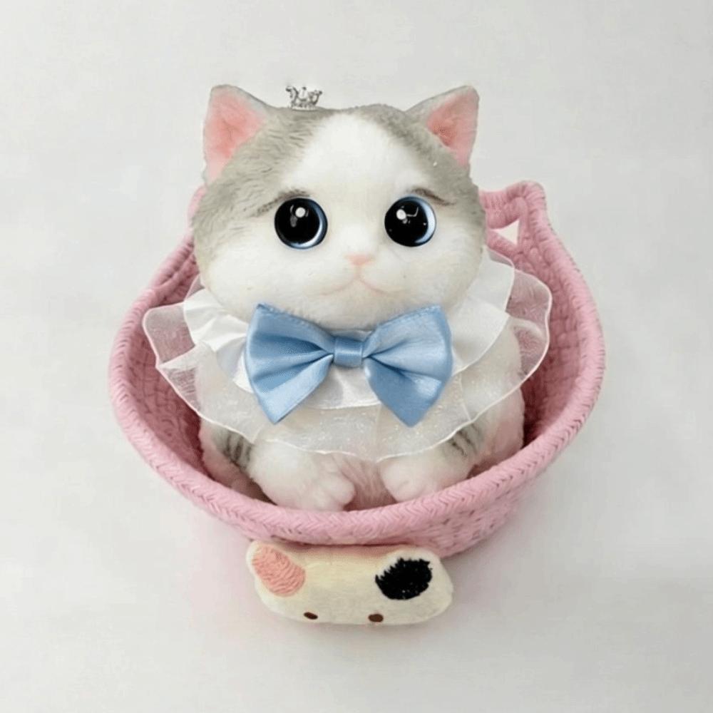 Soft Rubber Squeeze Toy Simulated Cat Cute Squeeze Doll New Anxiety Relief Toy Birthday Gift