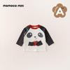 Мальчишеская футболка с длинным рукавом из чистого хлопка MOMOCO
