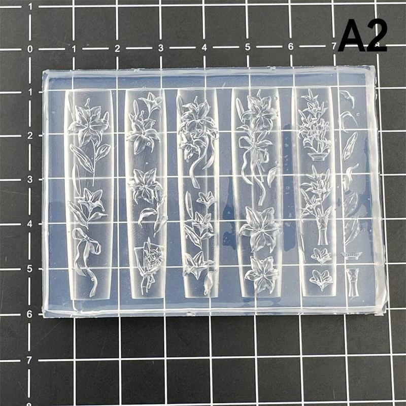 Silicone Nail Mold Rose Flower Shape Nail Decorations Nail Salon Nails Diy Design Nail Salon Stereoscopic Manicure Tool