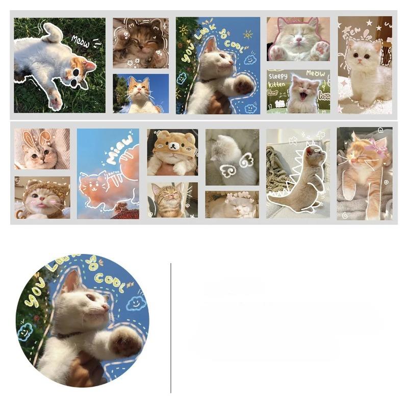 1 рулон наклеек для скрапбукинга ПЭТ-наклейки с персонажами Ленточные малярные ленты Ваcи Летний отдых для творчества Поделки Альбом Журнал Планировщик