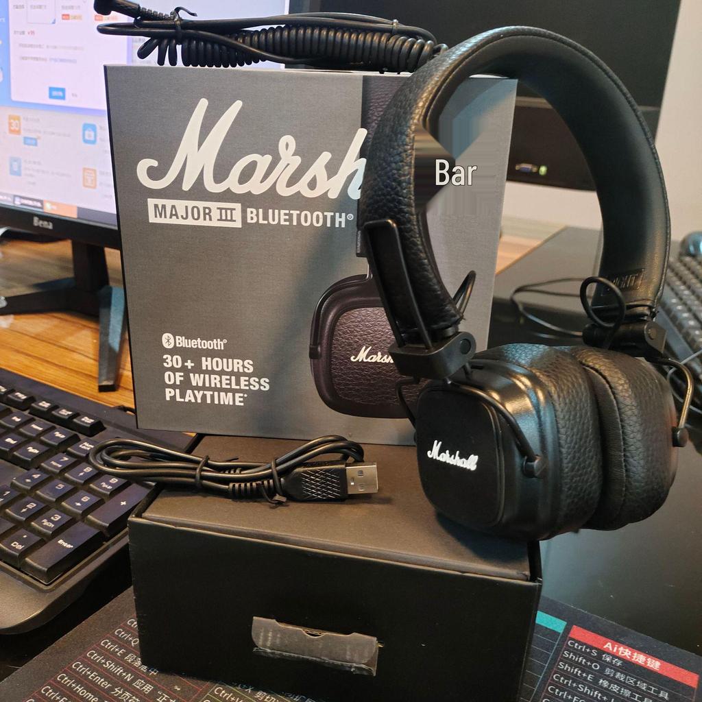 Совместимо с беспроводными Bluetooth-наушниками Marshall MAJOR Bluetooth 2-го и 3-го поколений.
