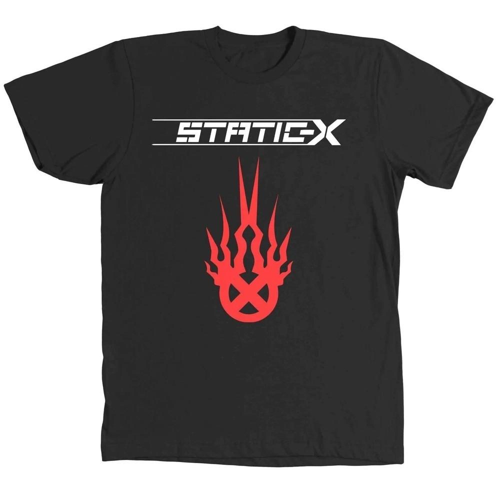 hOT Static X Band Music Lover Heavy Cotton Black All Size T Shirt For Men FN1104 Unisex T-Shirt