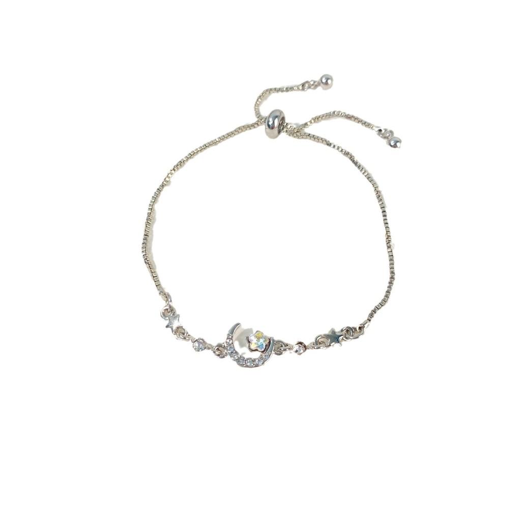 И Лунный Элегантный Браслет со Звездой и Кристаллом для Женщин Шикарные Циркониевые Украшения Сплав