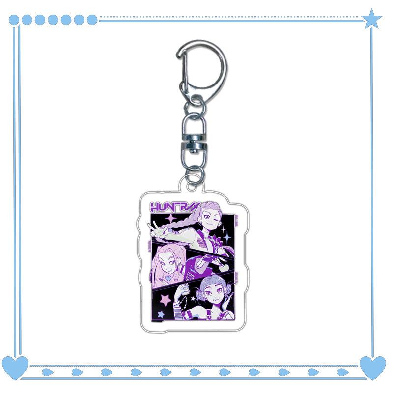 Cartoon Animation Movie Transparent Acrylic Pendant KPOP Girl Group Schoolbag Accessories Exquisite Gift Pendant