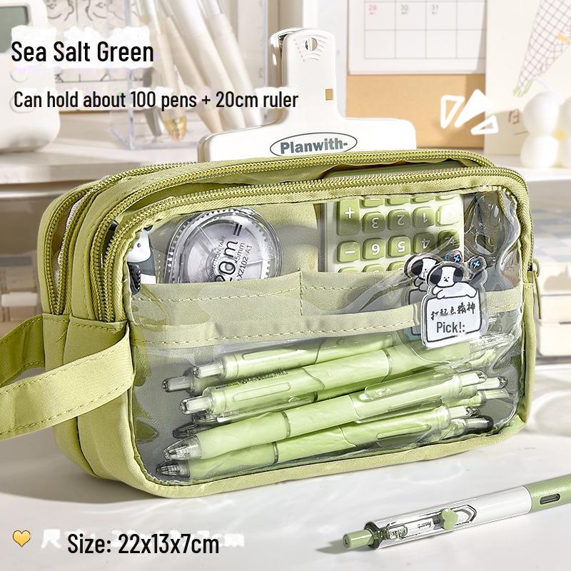 Пятислойный пенал большой вместимости Capibara для девочек - Junior High Edition