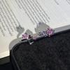 Кольцо дружбы "Сердце кошки" с бриллиантом цвета 'Sweet Pink' - Крутой, дерзкий стиль, Уникальное женское кольцо на указательный палец