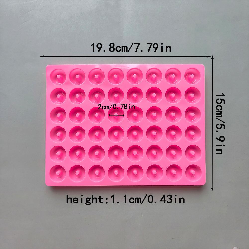 48 Cavity Mini Donut Silicone Mold DIY Handmade Dropper Mold Candy pudding Chocolate Baking Cake Tool