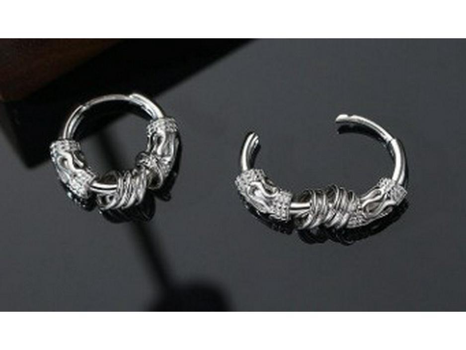 Men's Retro Circle Earrings - Trendy, Versatile, Simple.