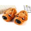Cute Fluffy Dog Slippers Women's 3D Animal Home Fur Loafer Unisex Mules Shoes New Indoor Slippers Family Matching Shoes Puppy