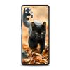 Черный кот Стеклянный Глаз Чехол для Телефона Для Xiaomi Redmi Note 12 5G 11 10 Pro Plus 9S 9 8 7 9T 8T 10C 9C 9A 5G K50 Gaming Мягкий Чехол