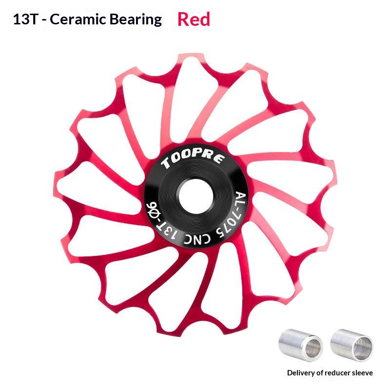 Bicycle Rear Derailleur Guide Wheel 11T 13T Aluminum Alloy Bearing Lightweight Ceramic Bearings For Mountain Road Bike