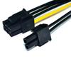 New Dual 15Pin SATA Male To PCIe 8Pin(6+2) Male Video Card Power Cable