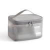 Portable Transparent Mesh Travel Toiletry Bag Large Capacity Visible Easy Access Storage Pouch for Weekend Getaway