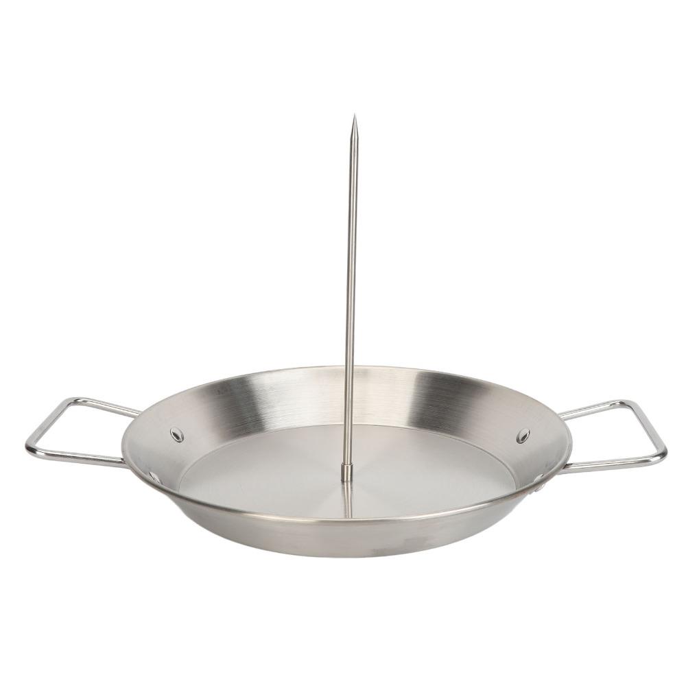 Silver Al Pastor Skewer Stainless Steel Roasting Pan Set Vertical Skewer Set Dishwasher Safe