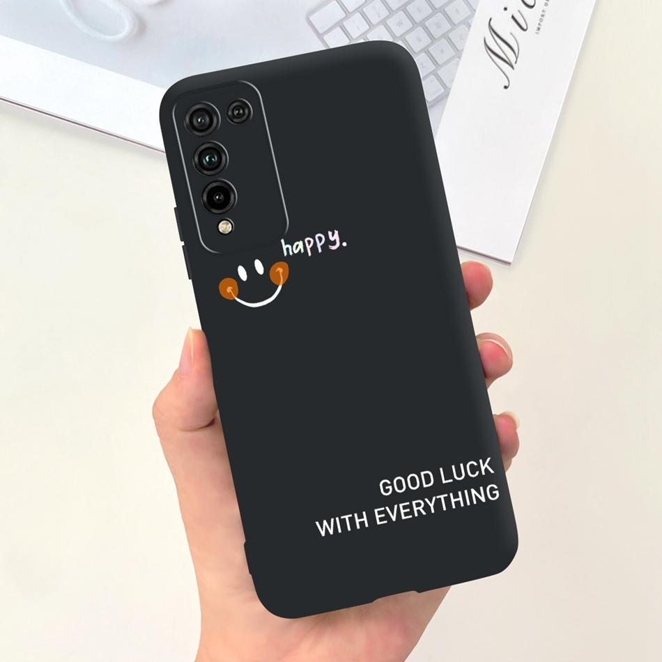 For Honor 10X Lite Phone Case Honor 10Xlite DNN-LX9 Fashion Moon Design Soft Silicon Shockproof Protective Cover Bumper