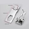 Small Hasp & Handle Metal Lock Hasp Door Buckle Security Door Clasp Knob Shed Locks for Cabinets Cupboard Drawer Gate