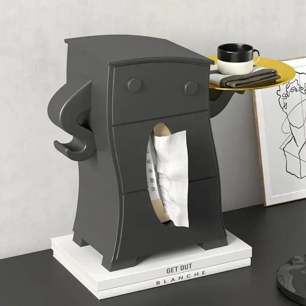 Detachable Facial Tissue Box Plastic Tissue Dispenser High-end Use Napkin Storage Box  Countertop