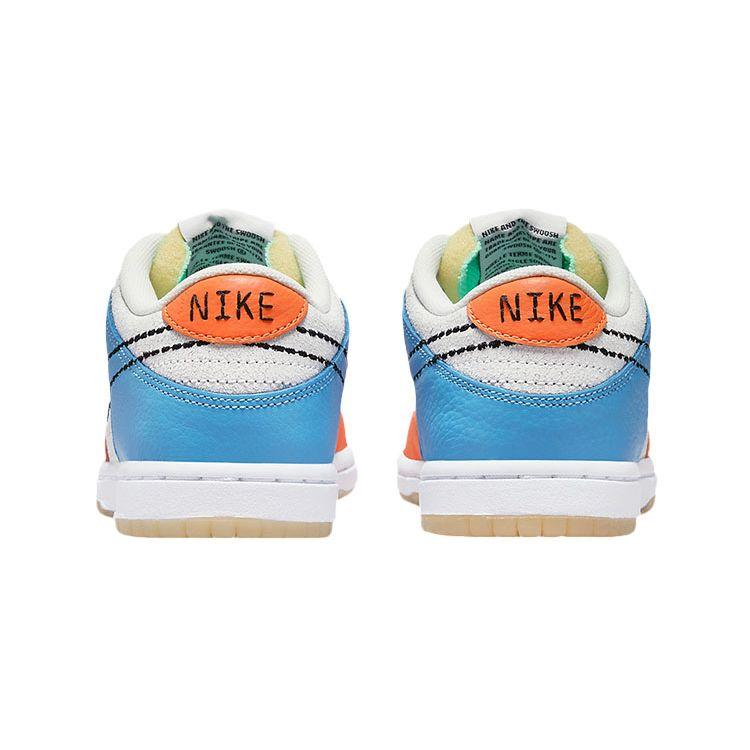Детские кроссовки Dunk Low PS Nike 101, разноцветные, белые, безопасные, оранжевые DX3364-100
