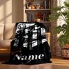 SANTOS Custom Flannel Blankets Soft Warm Cozy Throws for Home Decor Holiday Gifts