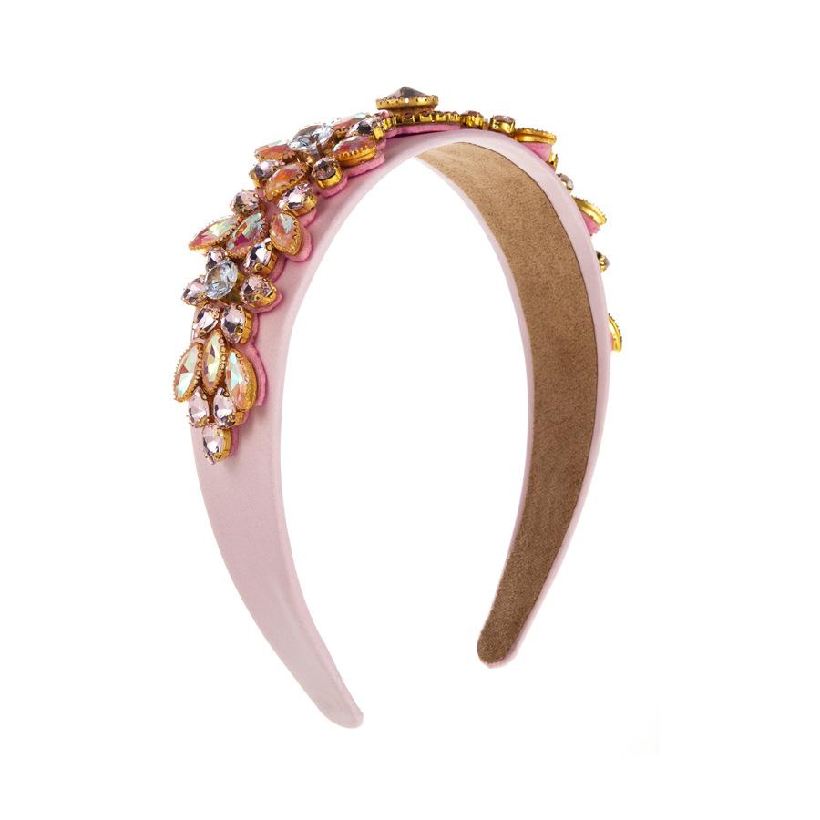 Женская тяжелая промышленность, полный кристалл, винтажная повязка на голову с широкими краями в стиле барокко, инкрустированная высококачественная женская повязка для волос