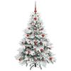 Artificial Christmas Tree with 150 LEDs White 120 cm PE and PVC