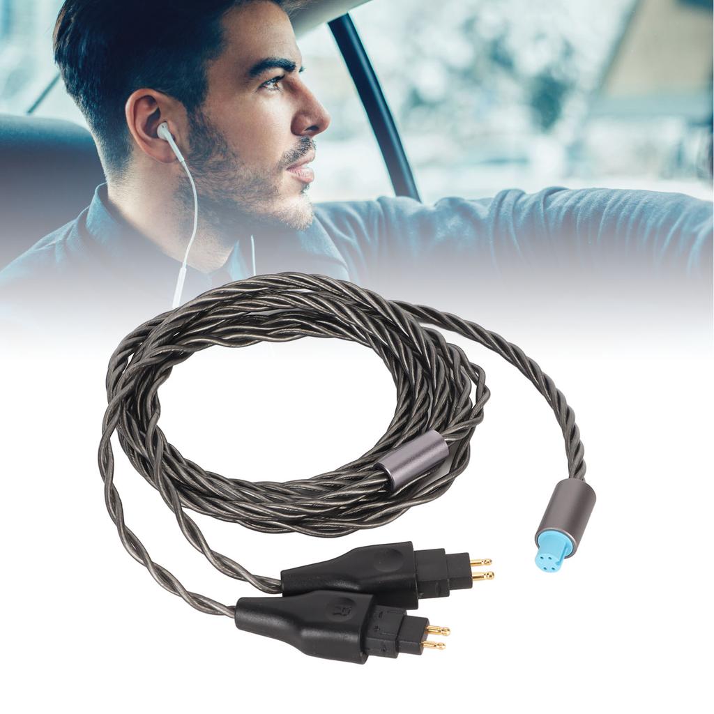 2Pin Sound Cable 3 in 1 Silver Plated Copper Cable Replacement for HD650 HD660S HD6XX HD600 HD660 HD580 HD535 HD545