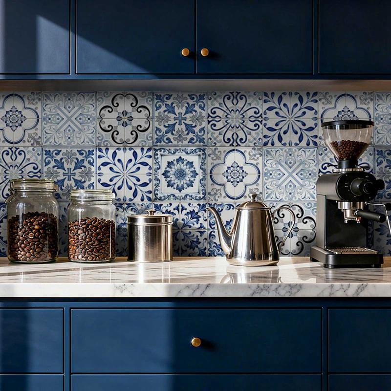 24pcs 15x15cm Tile Decorative Sticker PVC Self Adhesive Wallpaper