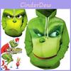 Толстовка с капюшоном Rascal Green Monster The Grinch для мужчин, изготовленная из мягкого и дышащего материала для комфортной носки
