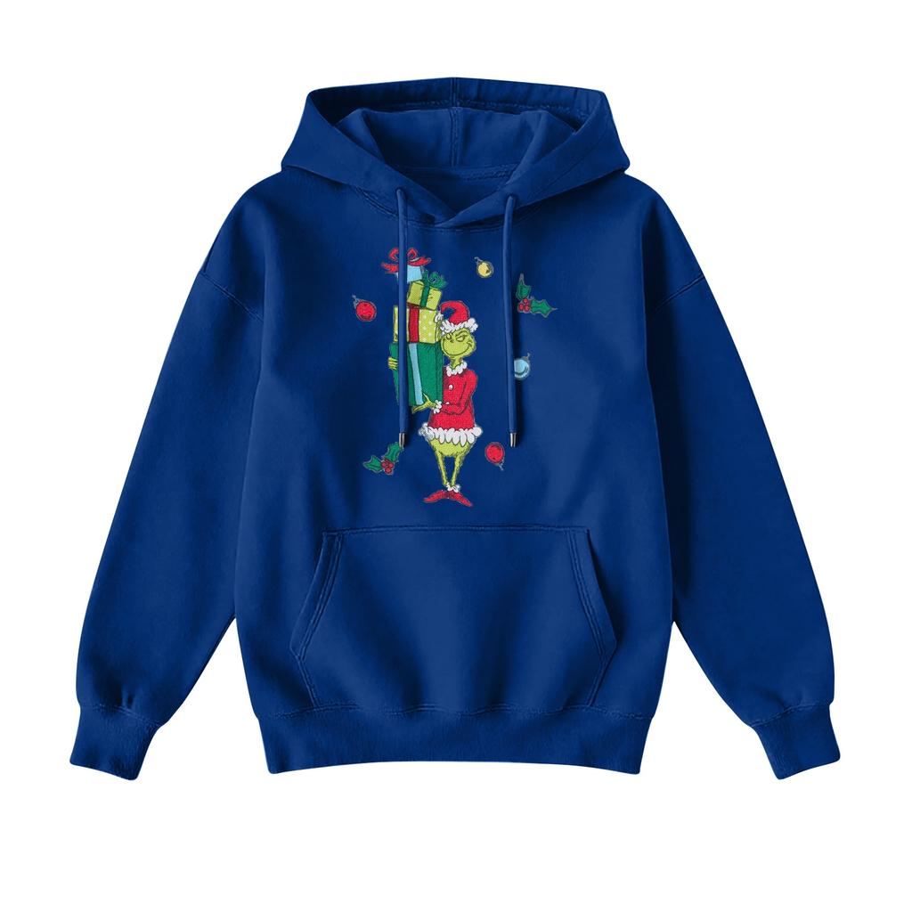 Women's Christmas  Hoodie Funny Cute Christmas Holiday Sweatshirt Pullover