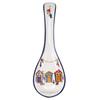 [R7110] - Ceramic Spoon Rest 'Beach Cabins' - 235x80 Mm