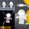 1PC Creative Spaceman Astronaut LED Flexible USB Light Night Light Toy Laptop PC Notebook