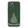 Роскошный мягкий чехол из ТПУ для iPhone 16 11 15 14 Pro MAX 12 13 7 8 Plus X XR XS SE 2022 Черный чехол Елка С Рождеством