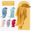 59 Color Four Season New Women'S Cotton Linen Dopamine Solid Color Fashionable Commuting Scarf, Sun Protection Warm Shawl, Fringed Scarf