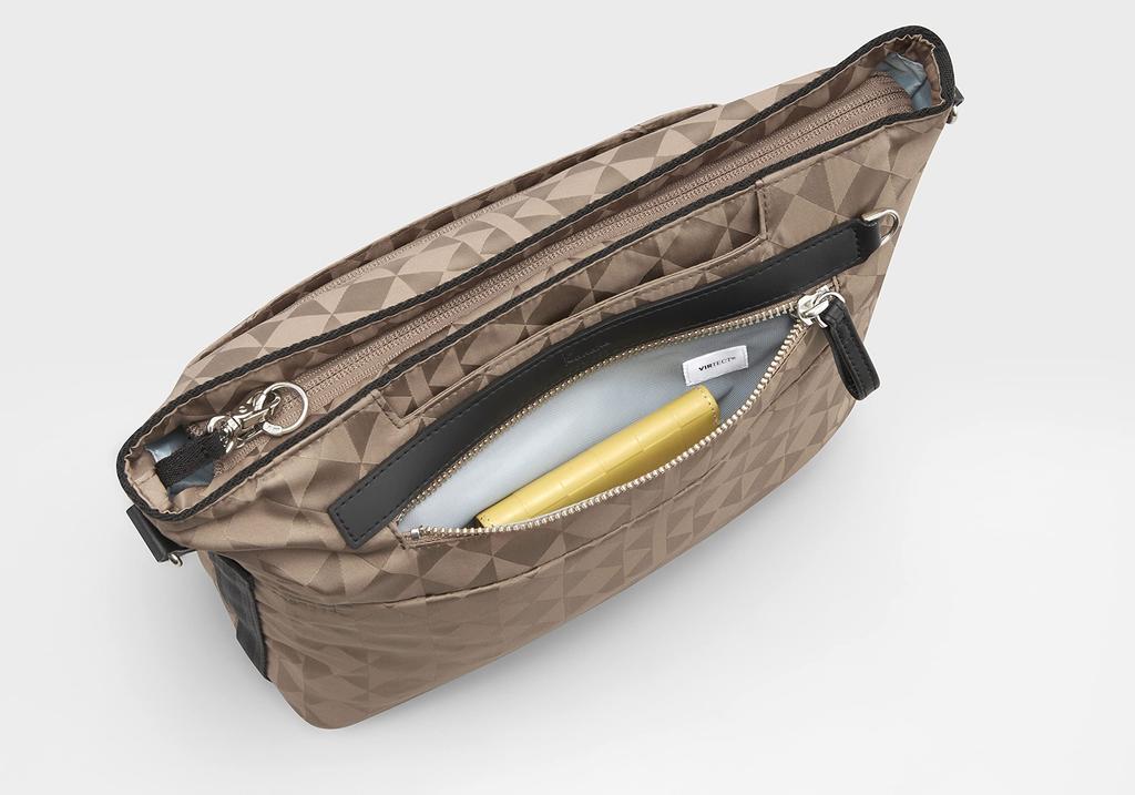 Сумка через плечо Kanana Monogram 2-й антибактериальный карман с замком безопасности 67341 Серый [Kanana Project] Женская