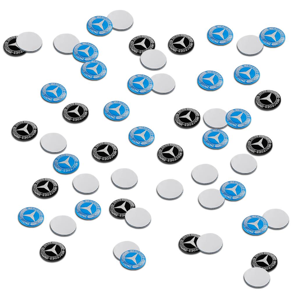 CRY1 10/20pcs 14mm Replacement Car Key Badge Stickers Emblem Auto Key Decoration For Mercedes Benz A B C E R G Class AMG W124 W169