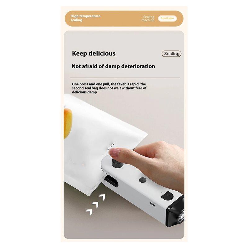A58Z Mini 5-In-1 Sealing Machine Featuring USB Charging And Dual-Purpose Heating Functionality