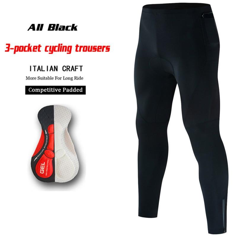 Mens Cycling Pants Quick-Dry Moisture-Wicking Slim Fit Outdoor Road Mountain Bike Apparel