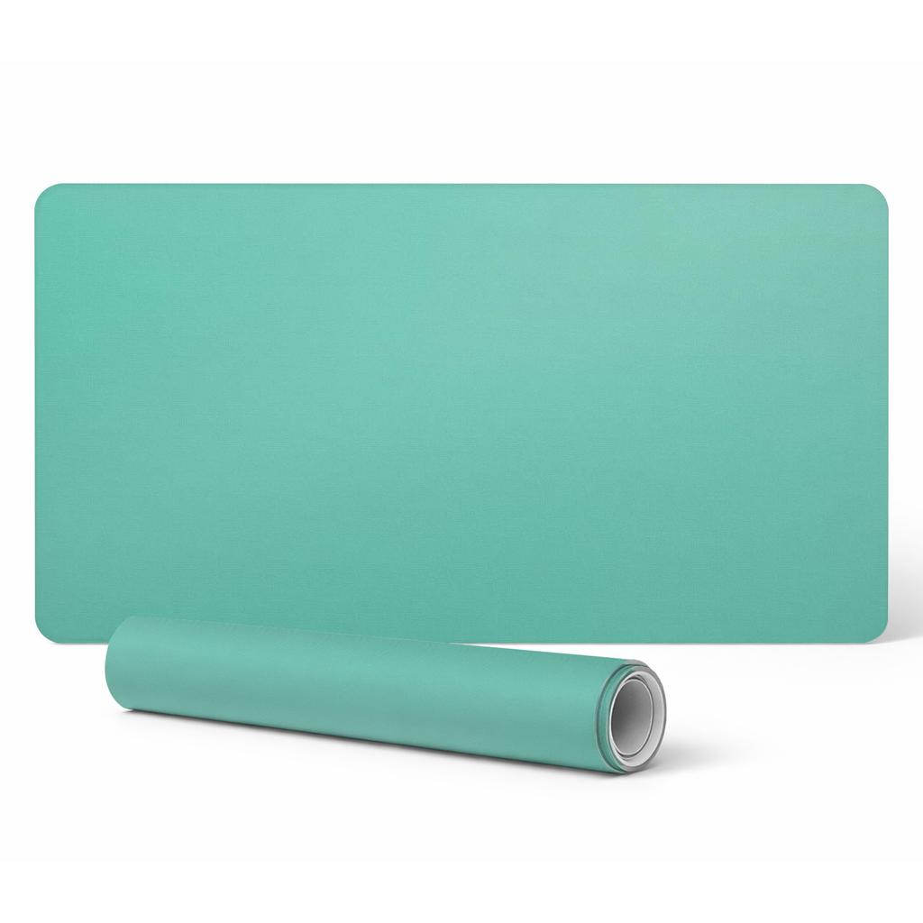 Podkładka Na Biurko Pod Mysz Klawiaturę I Laptopa Kolor Miętowy 100X50 Cm