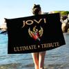 B-Bon J-Jovi Микрофибровое одеяло Быстросохнущие пляжные полотенца Большой размер с принтом Супервпитывающее полотенце-одеяло для бассейна