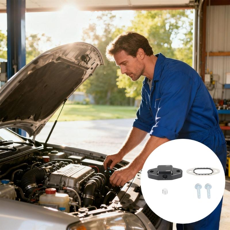 Aircraft Grade Aluminum Bypass Guard Cover (2x 1/8" NPT Ports) for LS Engines Enhancing Cooling Efficiency and Longevity