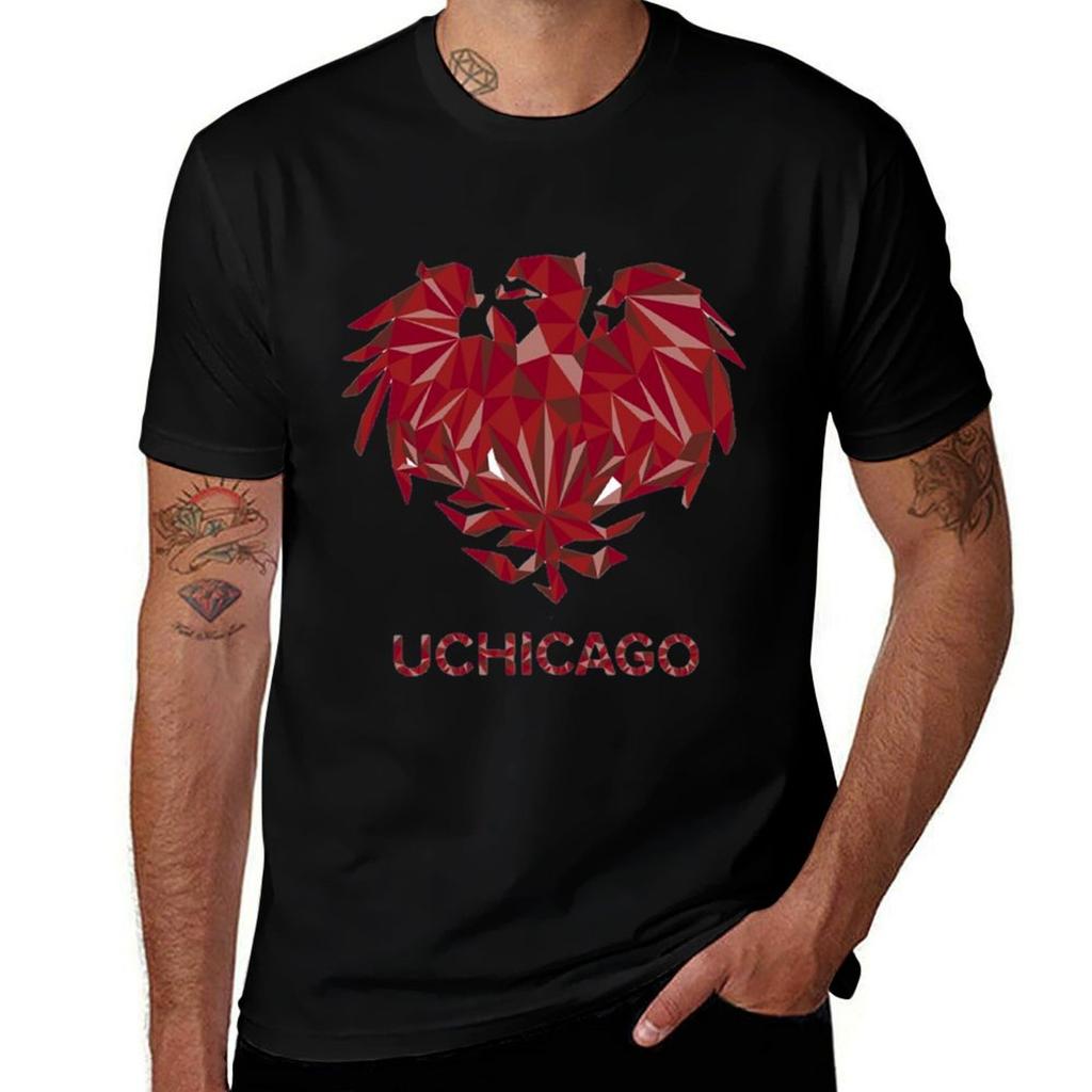 Uchicago Tshirt High Elasticity Sports Tee Shirt Tshirt